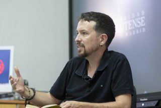 Pablo Iglesias, en una charla universitaria.