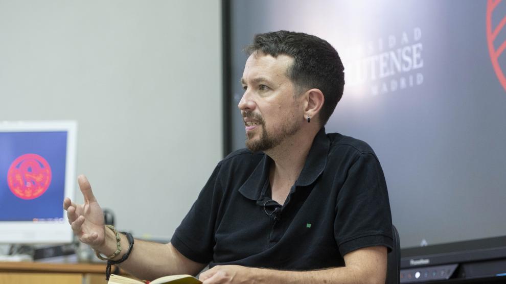 Pablo Iglesias, en una charla universitaria.