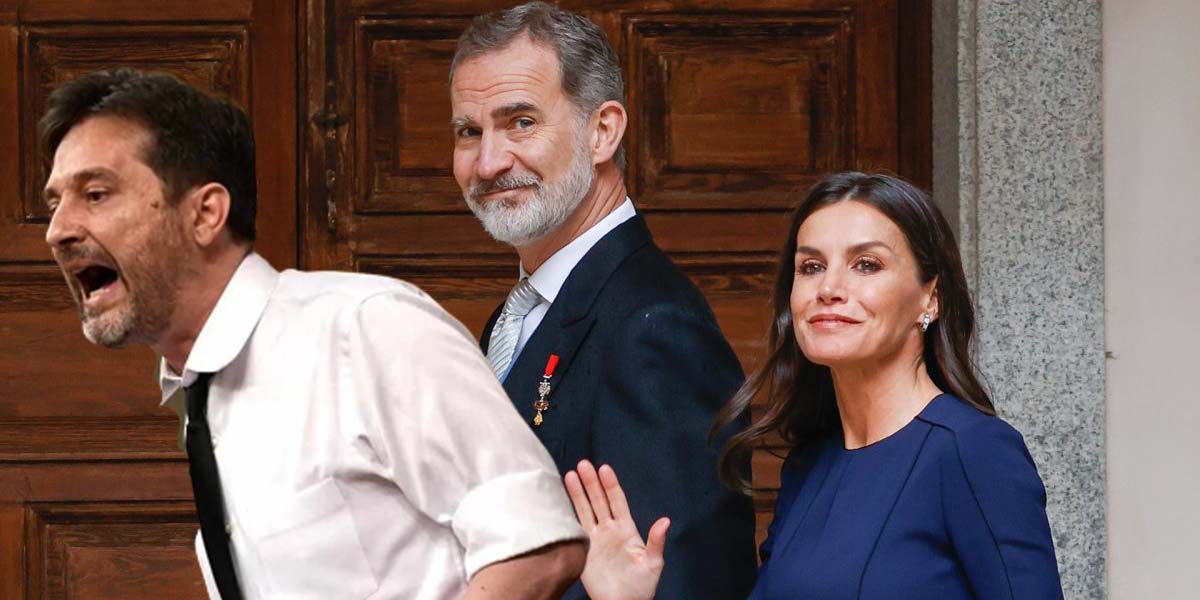 Rafael Mayoral junto a Felipe VI y Do&ntilde;a Letizia
