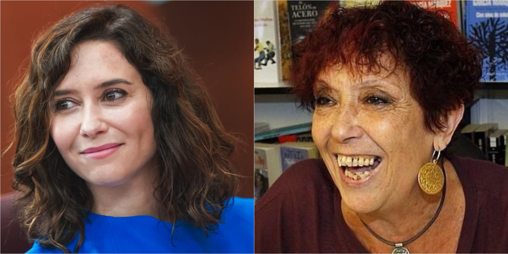 Isabel D&iacute;az Ayuso y Maruja Torres.