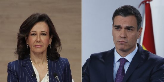 Ana Bot&iacute;n, presidenta del Banco Santander, deja de 'compadrear' con el PSOE y planta cara a S&aacute;nchez