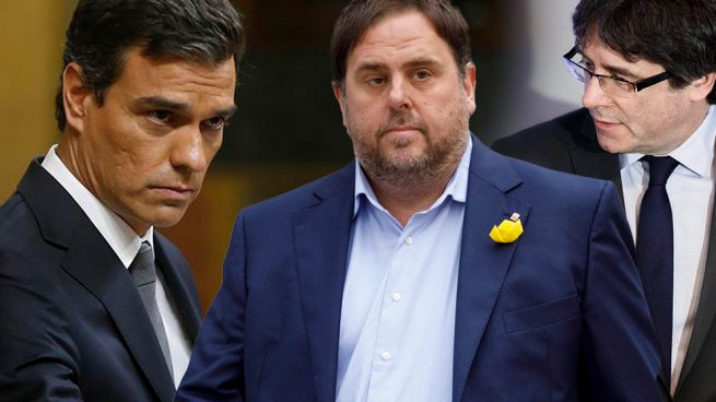 S&aacute;nchez, Junqueras y Puigdemont