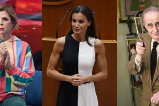 Ágatha Ruiz de la Prada, la Reina Letizia y Jaime Peñafiel. 