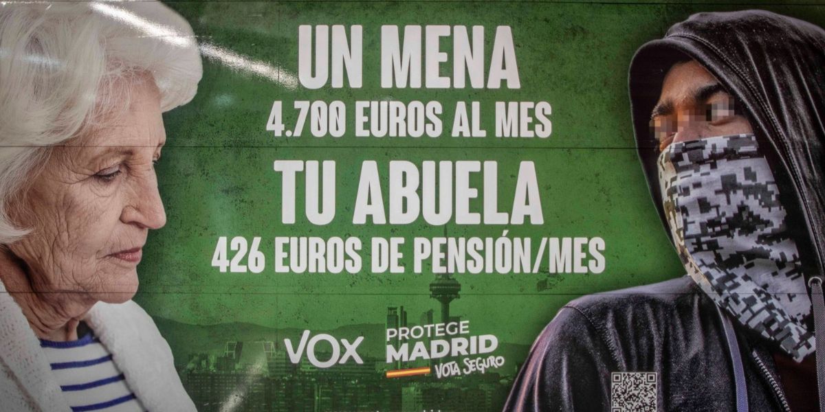 Polémico cartel de VOX. 