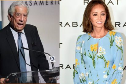 Mario Vargas Llosa e Isabel Preysler. 