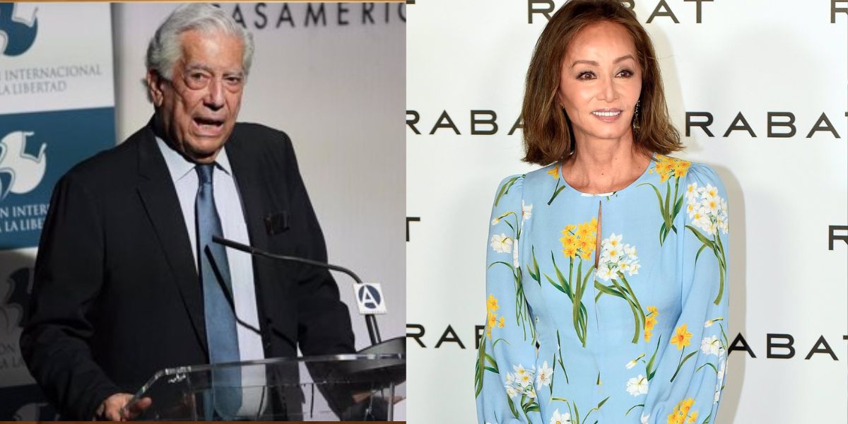 Mario Vargas Llosa e Isabel Preysler. 