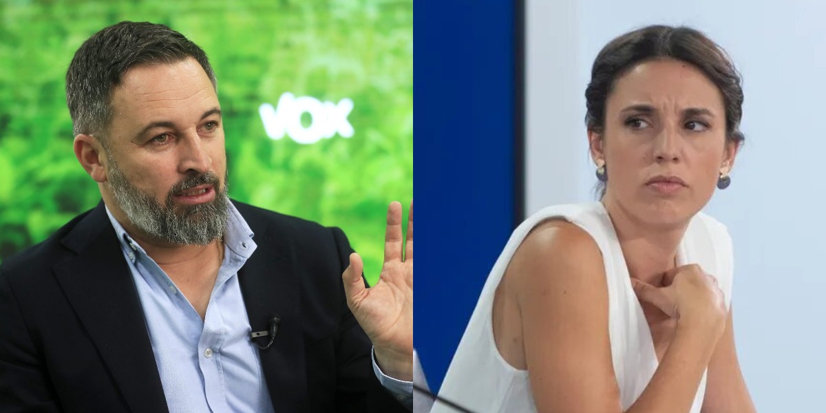 Santiago Abascal e Irene Montero.