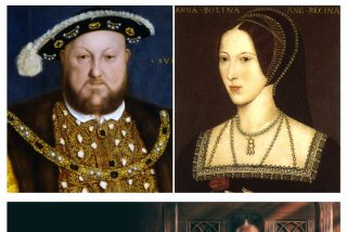 Arriba, la imagen hist&oacute;rica de Ana Bolena. Debajo, la Ana Bolena &acute;pol&iacute;ticamente correcta&acute;, tras aplicarle los par&aacute;metros de la Agenda 2030.