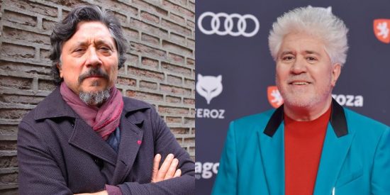 Carlos Bardem y Pedro Almodóvar.