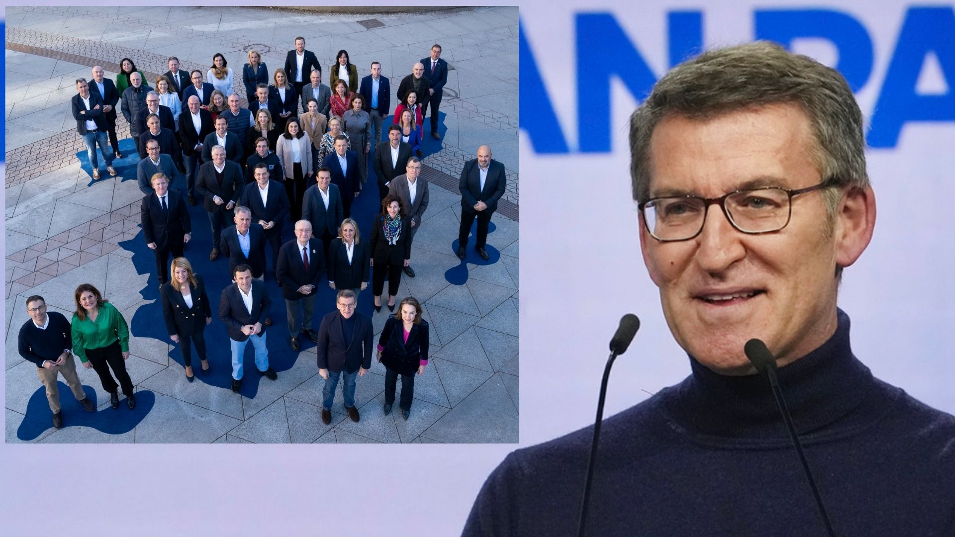 Alberto N&uacute;&ntilde;ez Feij&oacute;o y los candidatos del PP a las alcald&iacute;as de las capitales del provincia el 28-M