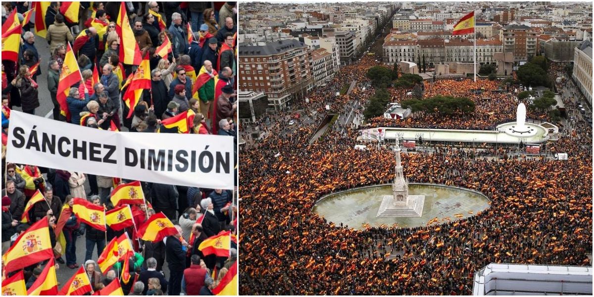 &iexcl;Todos a Cibeles! Lugar y hora para manifestarse contra Sanchez y en defensa de Espa&ntilde;a, la Libertad y la Democracia