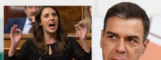 Irene Montero (PODEMOS) y Pedro S&aacute;nchez (PSOE)