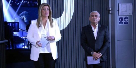 Carlota Corredera y Jorge Javier Vázquez, en un programa de Telecinco.