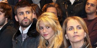 Gerard Piqué, Shakira y Monserrat Bernabéu