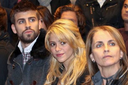 Gerard Piqu&eacute;, Shakira y Monserrat Bernab&eacute;u