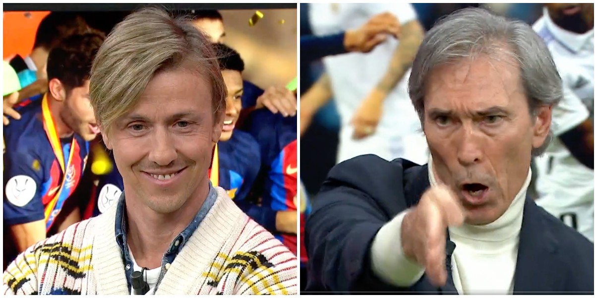 Lobo Carrasco llama "perdedores" a los madridistas y Guti le mete un zasca de manual