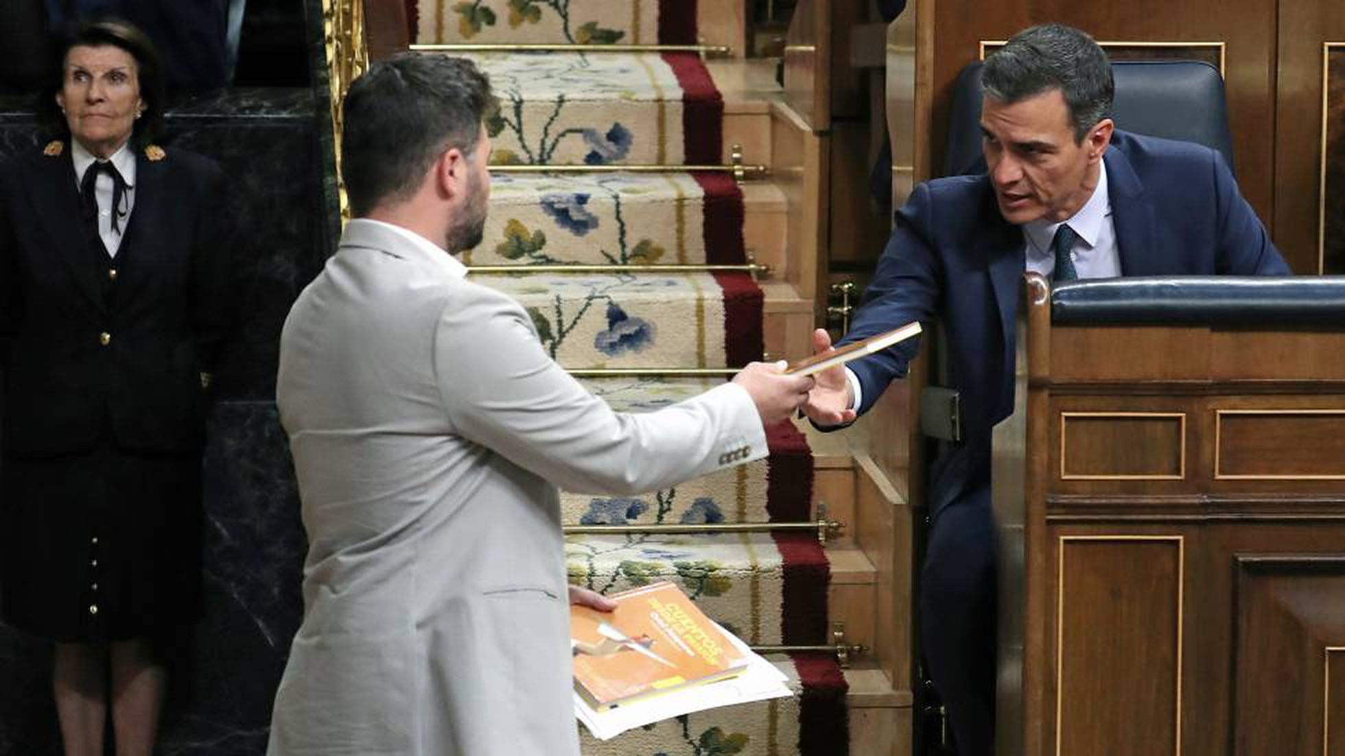 Gabriel Rufi&aacute;n y Pedro S&aacute;nchez, en una imagen reciente en el Congreso.