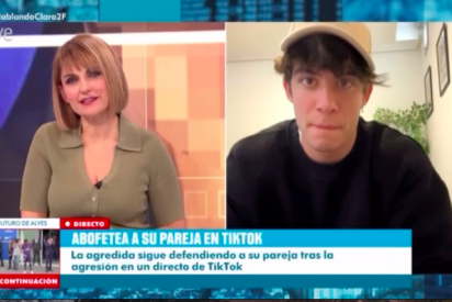 Lourdes Maldonado y Sergio Mengual, en el directo del "que te vote Txapote".