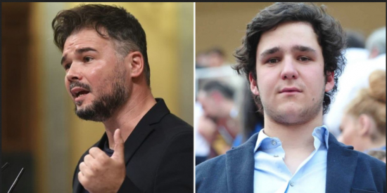 Gabriel Rufián y Felipe Juan Froilán de Marichalar