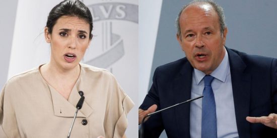 Irene Montero y Juan Carlos Campo.