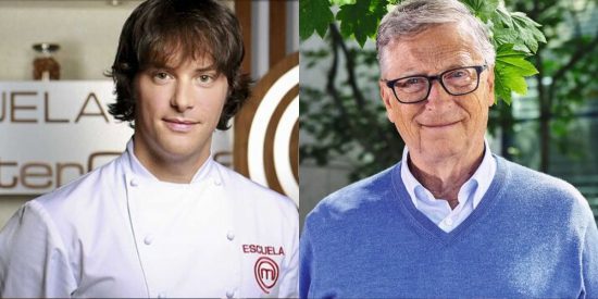 Jordi Cruz y Bill Gates. 