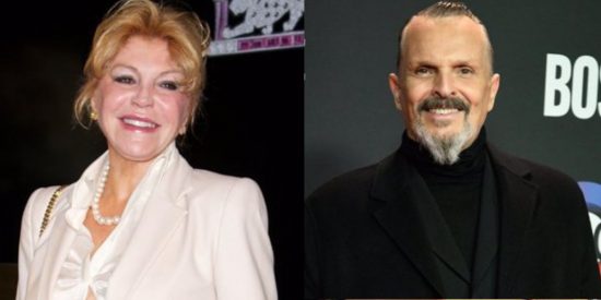 Tita Cervera y Miguel Bosé. 