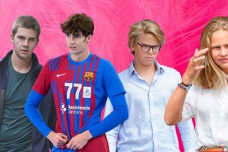 Juan Valent&iacute;n, Pablo, Miguel e Irene Urdangarin Borb&oacute;n. 