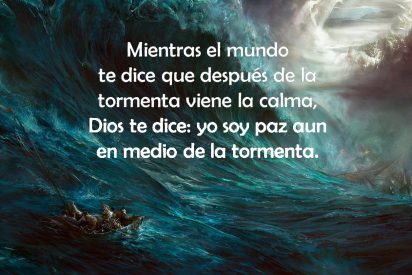 Dios, la tormenta y la paz