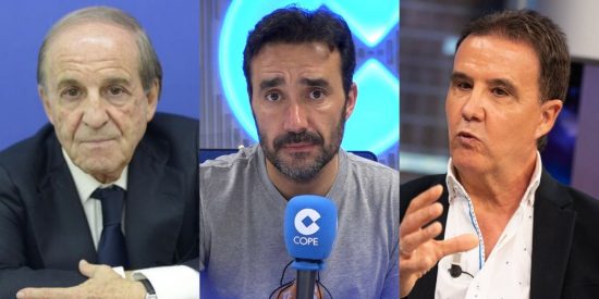 Jos&eacute; Mar&iacute;a Garc&iacute;a, Juanma Casta&ntilde;o y Jos&eacute; Ram&oacute;n de la Morena.