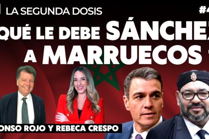 Pedro S&aacute;nchez y Mohamed VI junto a Alfonso Rojo