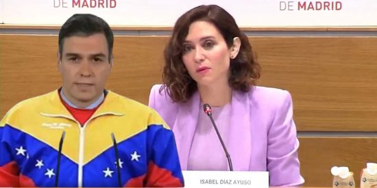Isabel D&iacute;az Ayuso y Pedro S&aacute;nchez