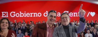 Pedro S&aacute;nchez y Ximo Puig en un acto electoral.