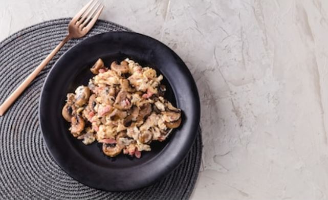 Revuelto de champiñones fácil