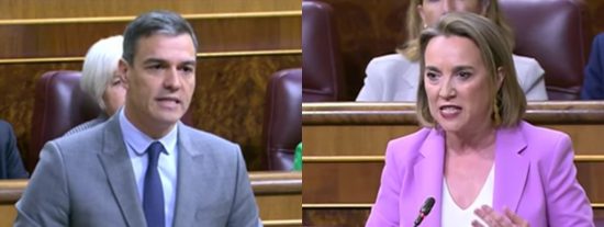 Pedro S&aacute;nchez y Cuca Gamarra.