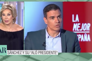 Ana Rosa Quintana y Pedro S&aacute;nchez.