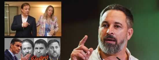 Abascal (VOX), Vara (PSOE), Guardiola (PP) y la Coalición Frankenstein del socialista Sánchez