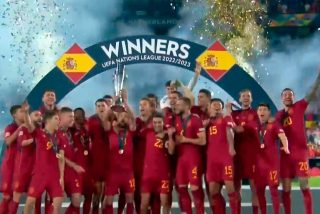 Espa&ntilde;a gana, con un golazo "a lo Panenka", la "Liga de las Naciones" de la UEFA