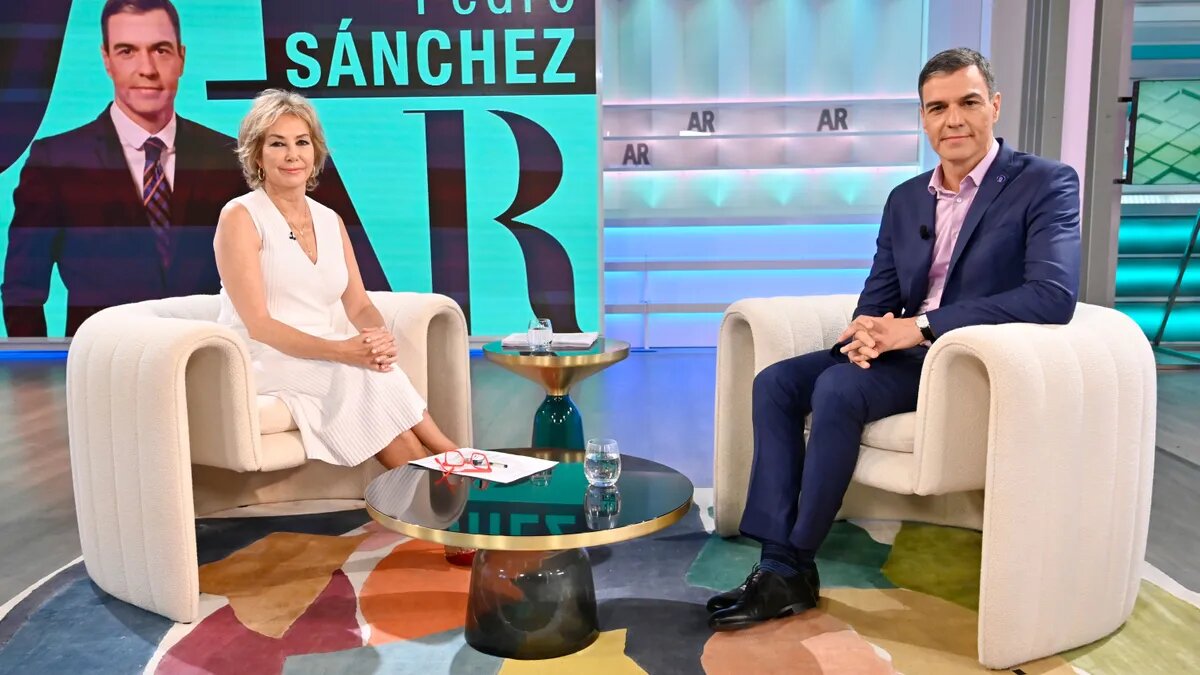 Ana Rosa Quintana y Pedro S&aacute;nchez.