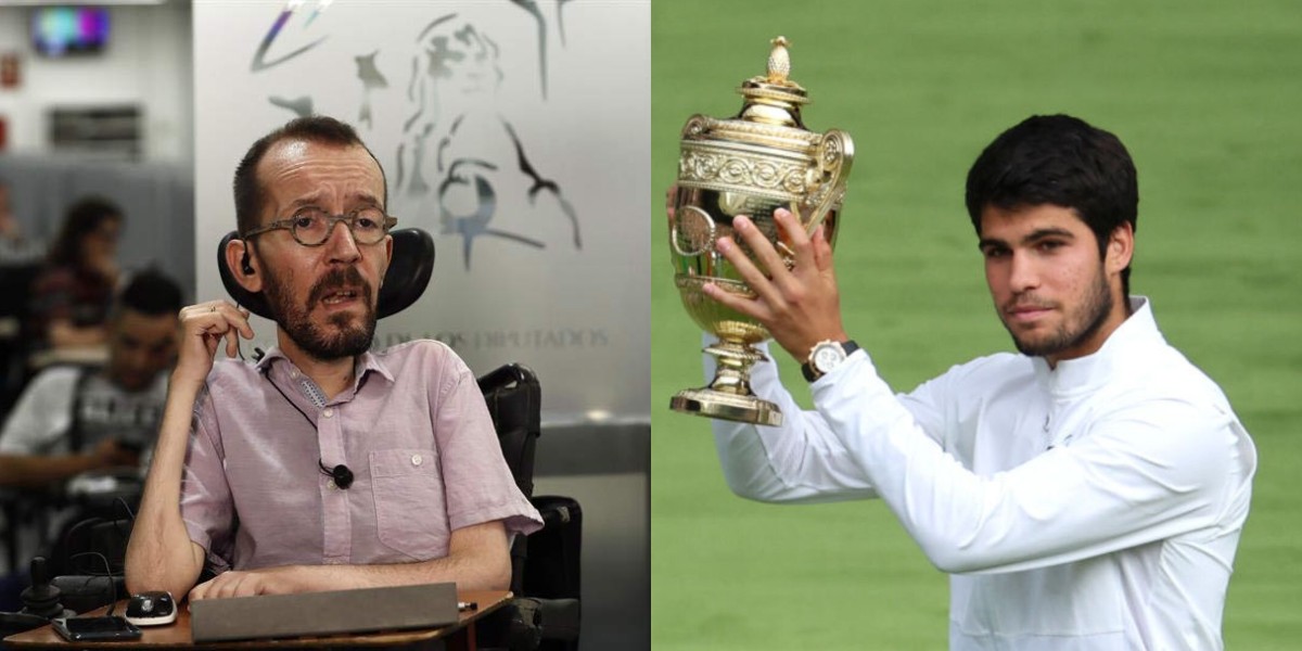 Pablo Echenique y Carlos Alcaraz.