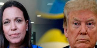 María Corina Machado y Donald Trump