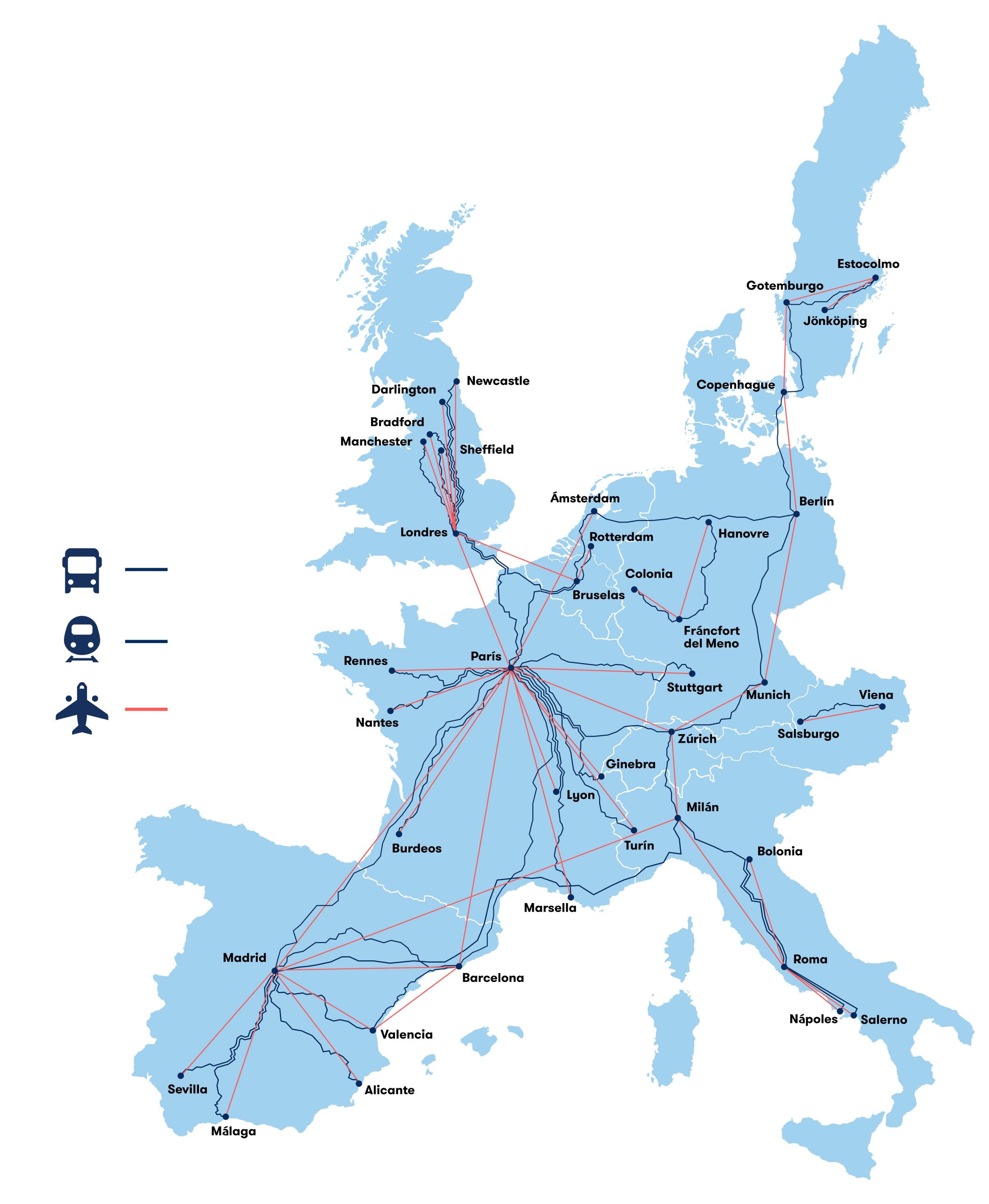 El trayecto Madrid-Barcelona, mejor y m&aacute;s r&aacute;pido en tren que en avi&oacute;n, seg&uacute;n Omio