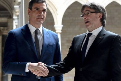 Pedro Sánchez y Carles Puigdemont.