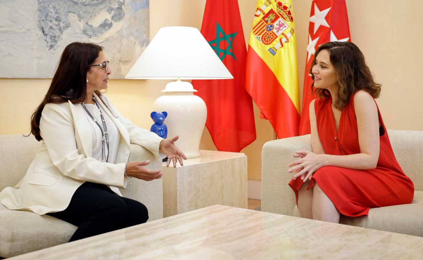 D&iacute;az Ayuso se re&uacute;ne con la embajadora de Marruecos en Espa&ntilde;a