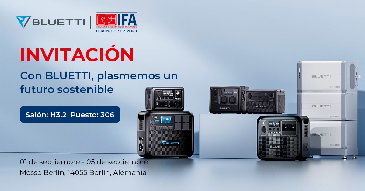BLUETTI presentar&aacute; otro sistema de respaldo de energ&iacute;a para el hogar en IFA Berl&iacute;n 2023