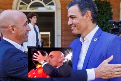 Luis Rubiales con su amigo Pedro S&aacute;nchez (PSOE)