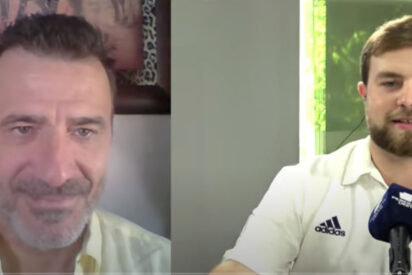 Alfredo Perdiguero con Josu&eacute; C&aacute;rdenas en L2D