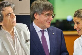 Arcadi Espada, Carles Puigdemont y Yolanda D&iacute;az.