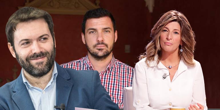 Juan Ram&oacute;n Rallo, Yolanda D&iacute;az y Eduardo Garz&oacute;n