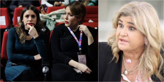 Irene Montero, Pam y Lucía Etxebarria. 