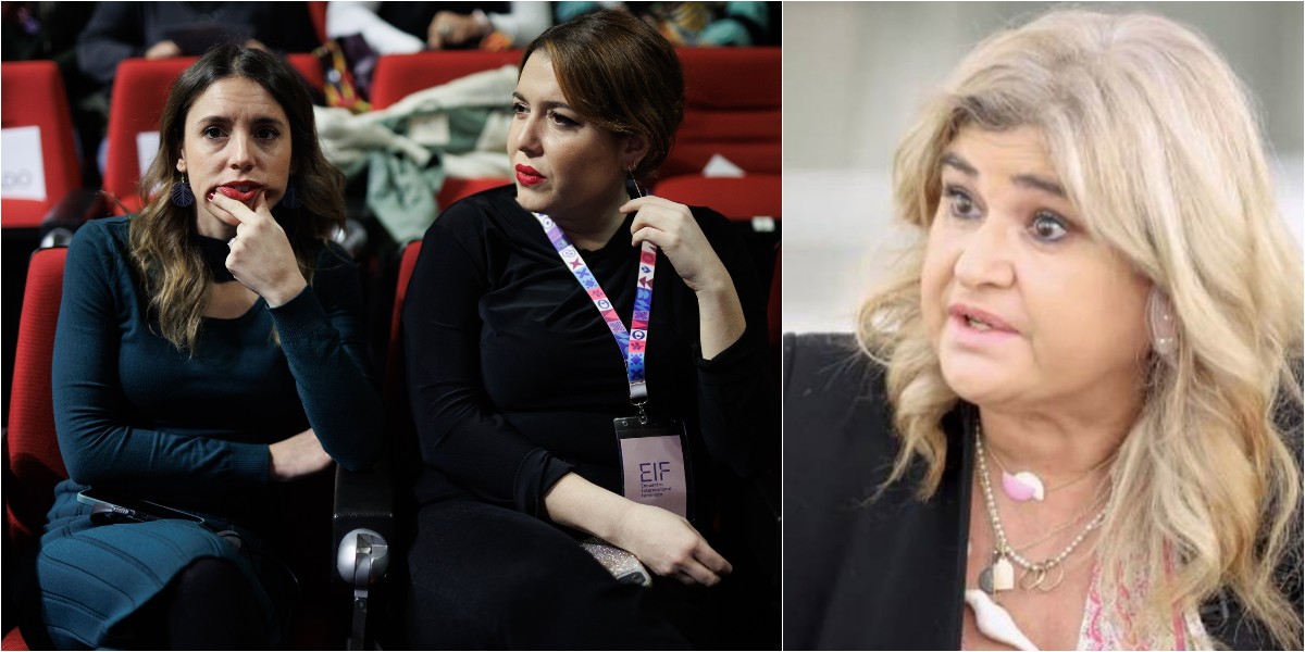 Irene Montero, Pam y Luc&iacute;a Etxebarria. 